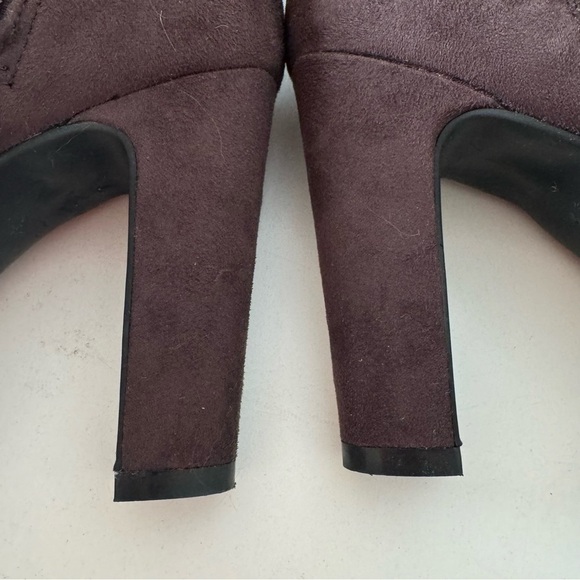 Unisa Sanyia Brown Micro Suede Over the Knee High Heel Boots Size 10 - Picture 10 of 12